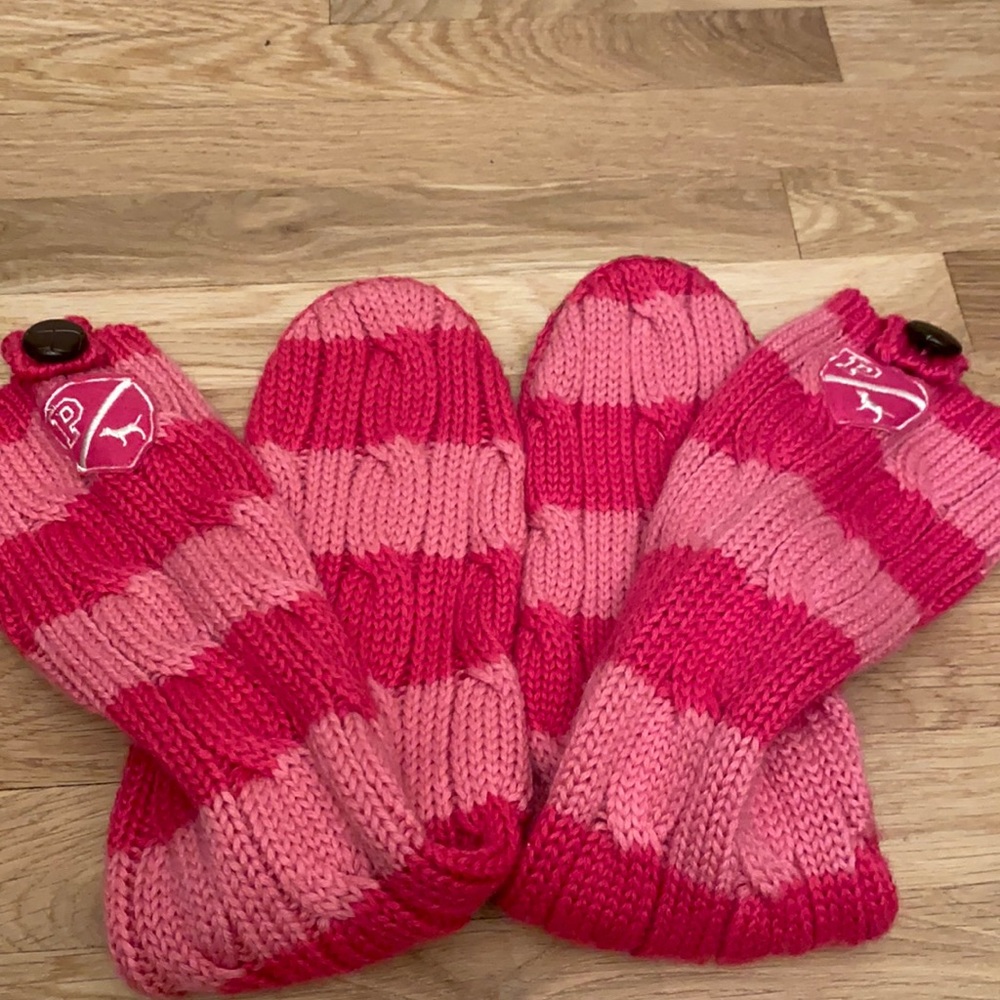 Victoria’s Secret pink knee socks slippers